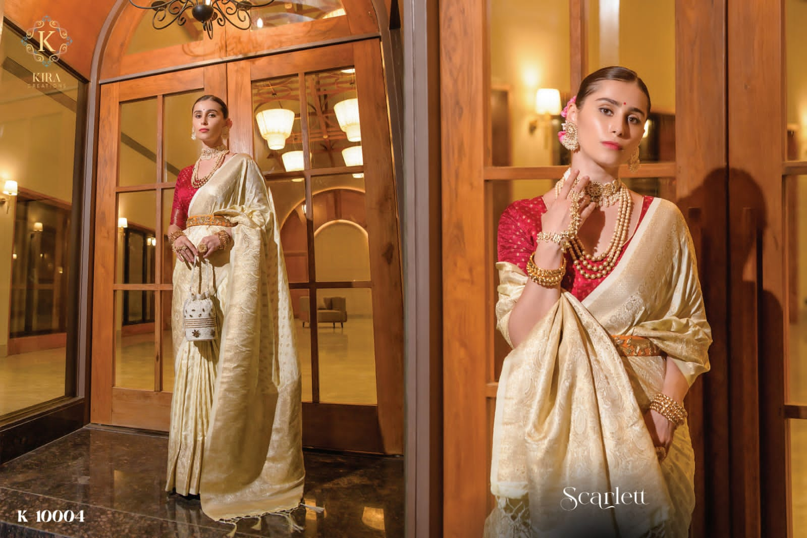 Partywear Premium Viscose Satin Saree