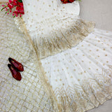 White Designer Kediya Lehenga