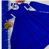 Presenting New Anarkali Faux Georgette Ruffle Flair Gown