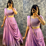 Traditional Faux Georgette Lehenga