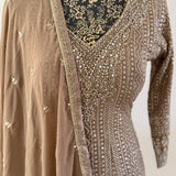 Royal Beige Salwar - Size XXL