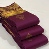 Traditional Soft Lichi Silk Saree - Unstich