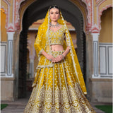 Bridal Butterfly Net Heavy Lehenga