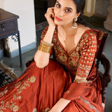 Luxury Rangoli Silk Lehenga Choli