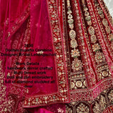 Designer Bridal Velvet Wedding Lehenga