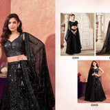 Black Sequnce Premium Bridal Lehenga