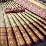 Launching mercerised cotton silk Saree