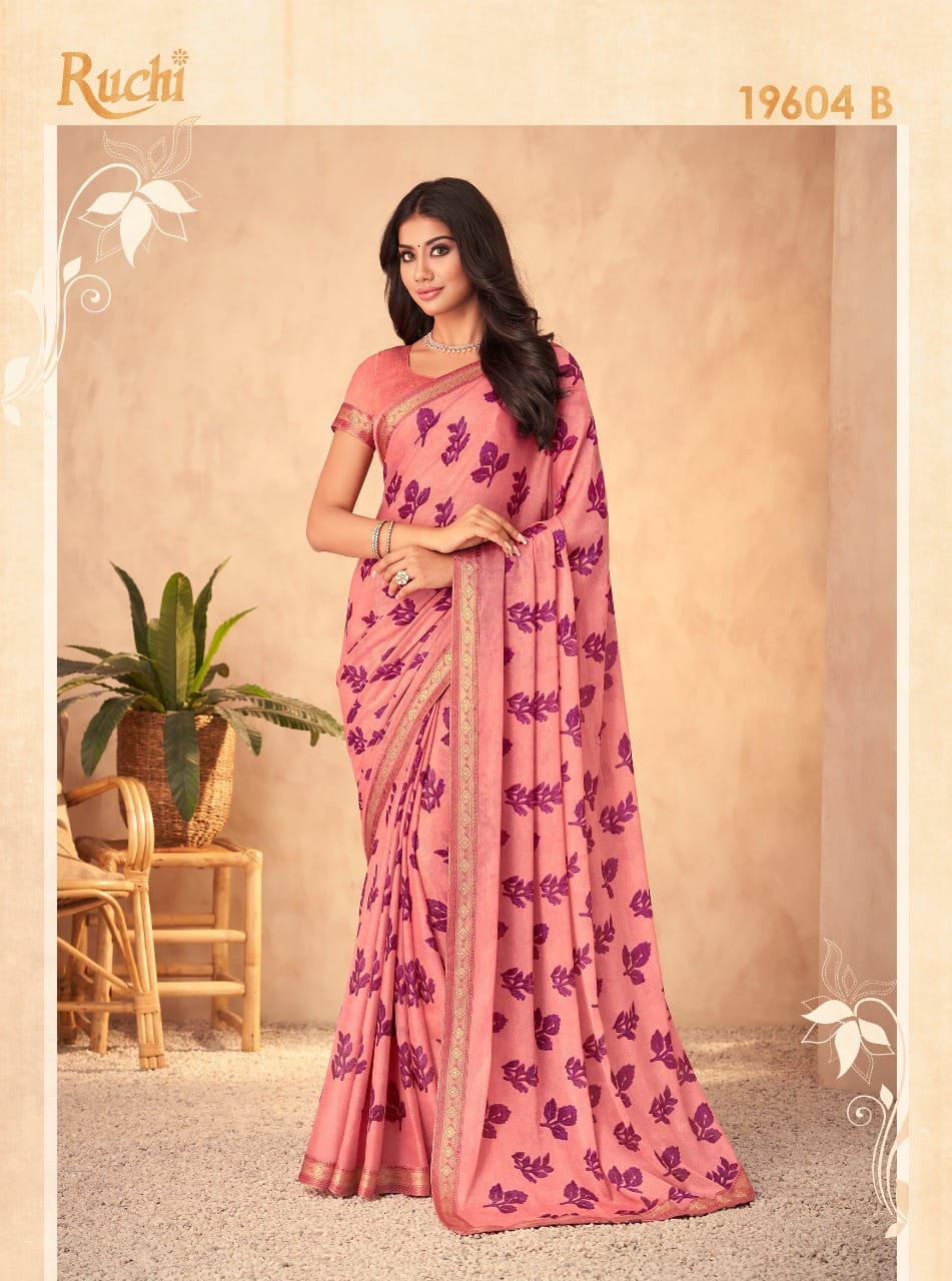 Georgette simple saree collection