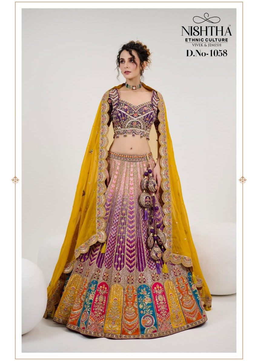 Elegance Bridal Embroidered Lehenga