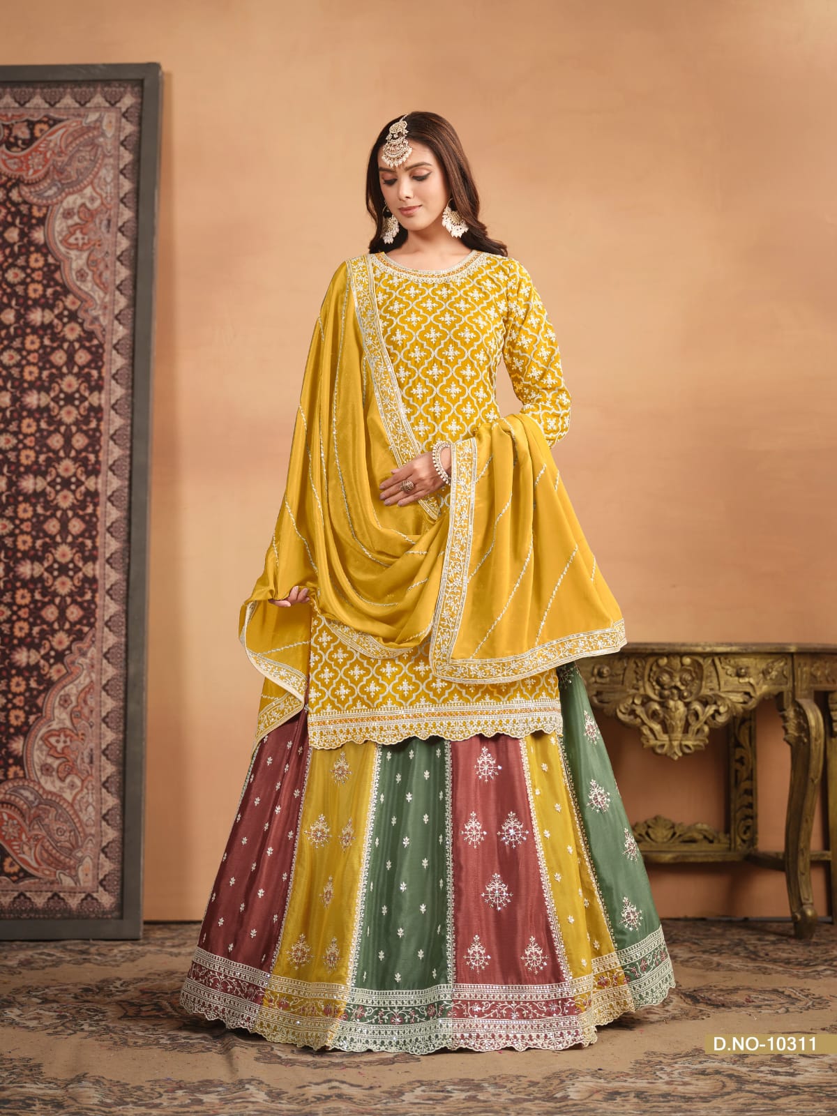 Designer  Multy Colored Lehenga Top Collection