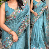 Stunning Vijayalaxmi Slub Silk Saree