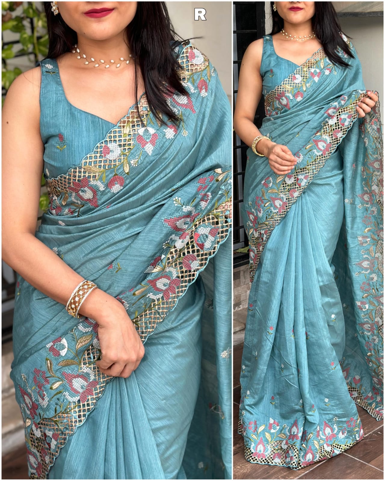 Stunning Vijayalaxmi Slub Silk Saree