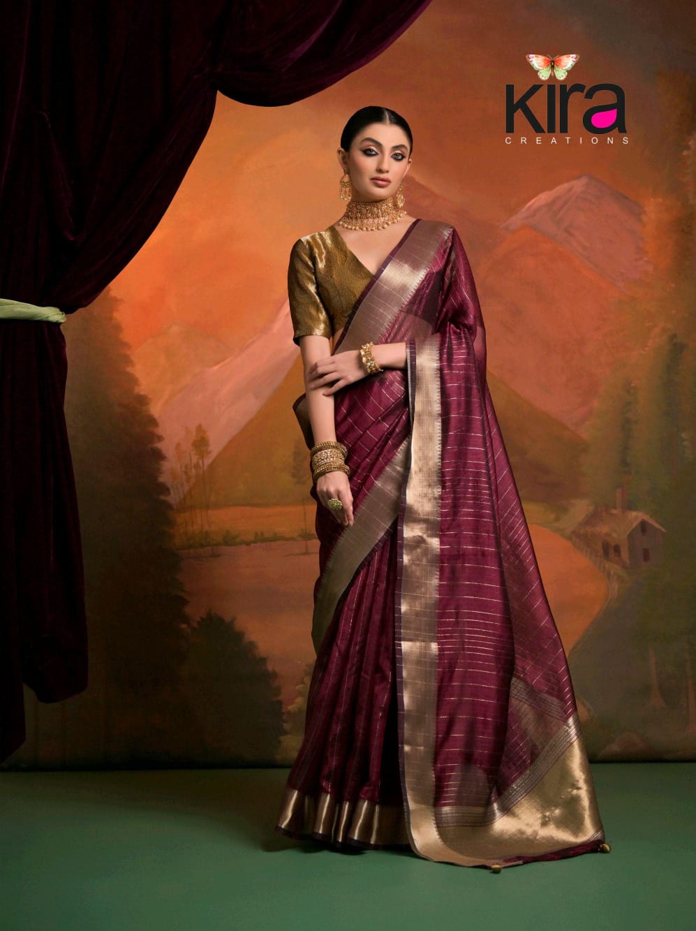 Exclusive Rajyog Moss Silk Saree