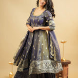 Designer Simmer Silk Top Lehenga