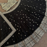 Black Festival Lehenga