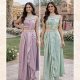 Aashvi Satin Silk Readymade Saree