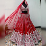 Presenting New  Đěsigner Red  Lehenga