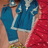 Designer Party Look Straight Suit