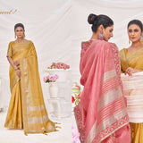 Sumitra Majestic Dyed Sequence Lining Saree