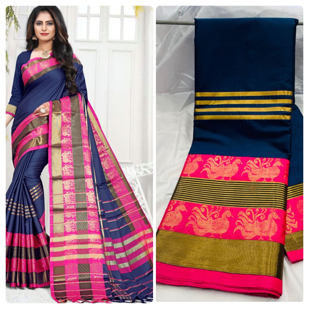 Cotton silk saree