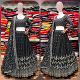 New Black Coloured Lehengha Choli