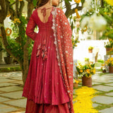 Tometo Pink Simmer Silk Gown