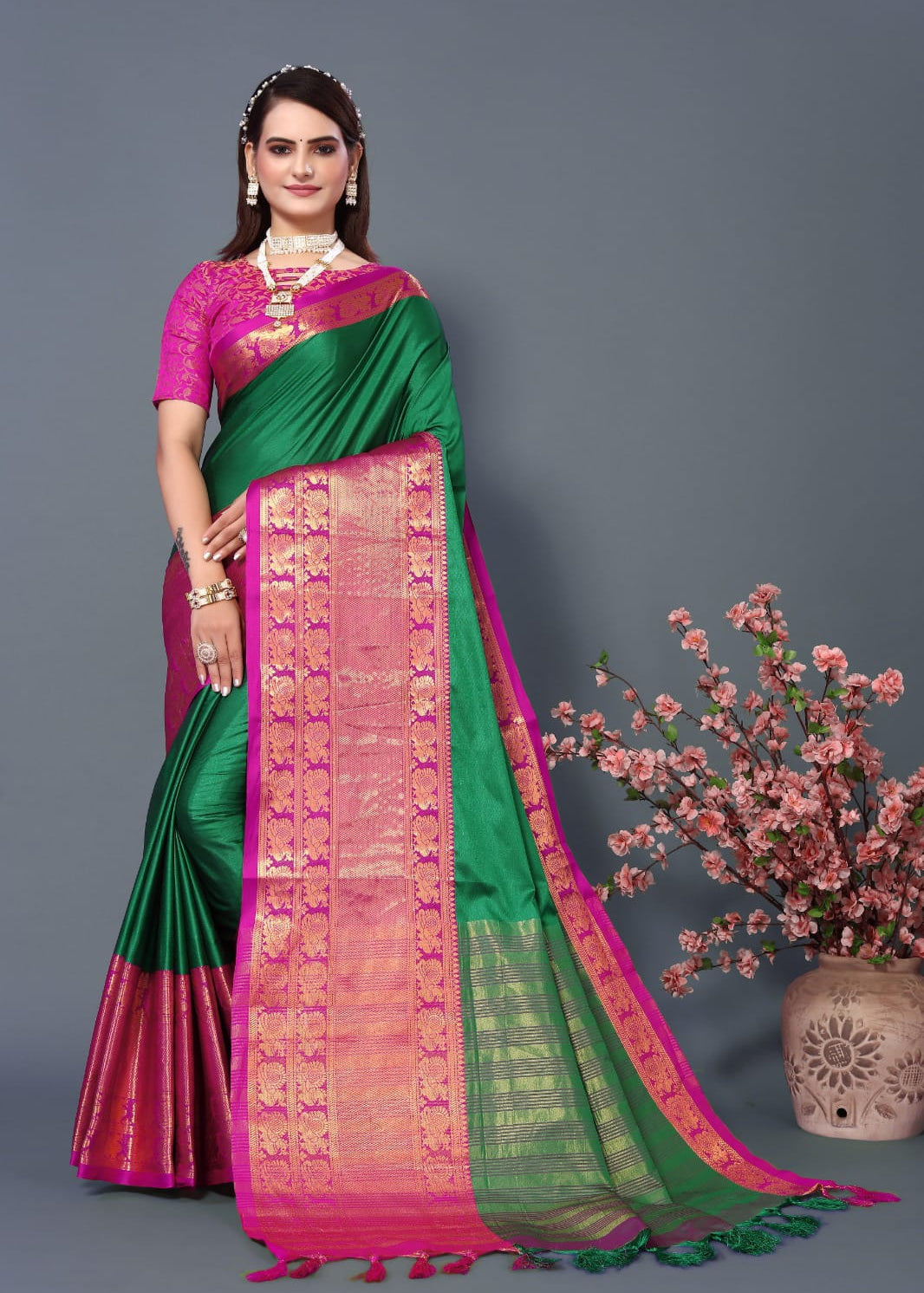 Beautiful kathan silk saree