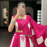 Premium Festive Mirror Work Lahengha Choli