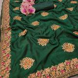 Heavy Vichitra Silk Saree