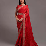 Women's Chinon saree