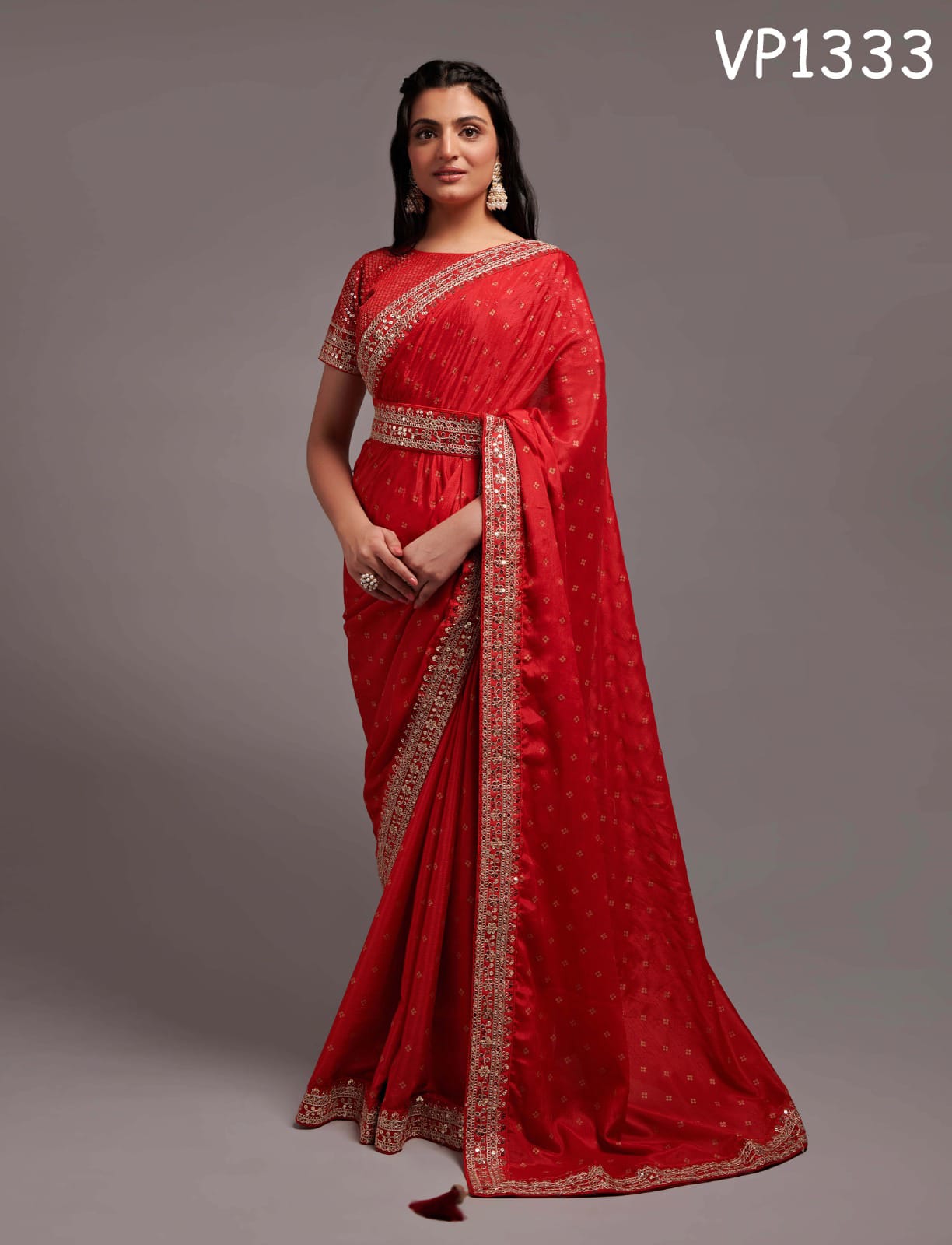 Women's Chinon saree