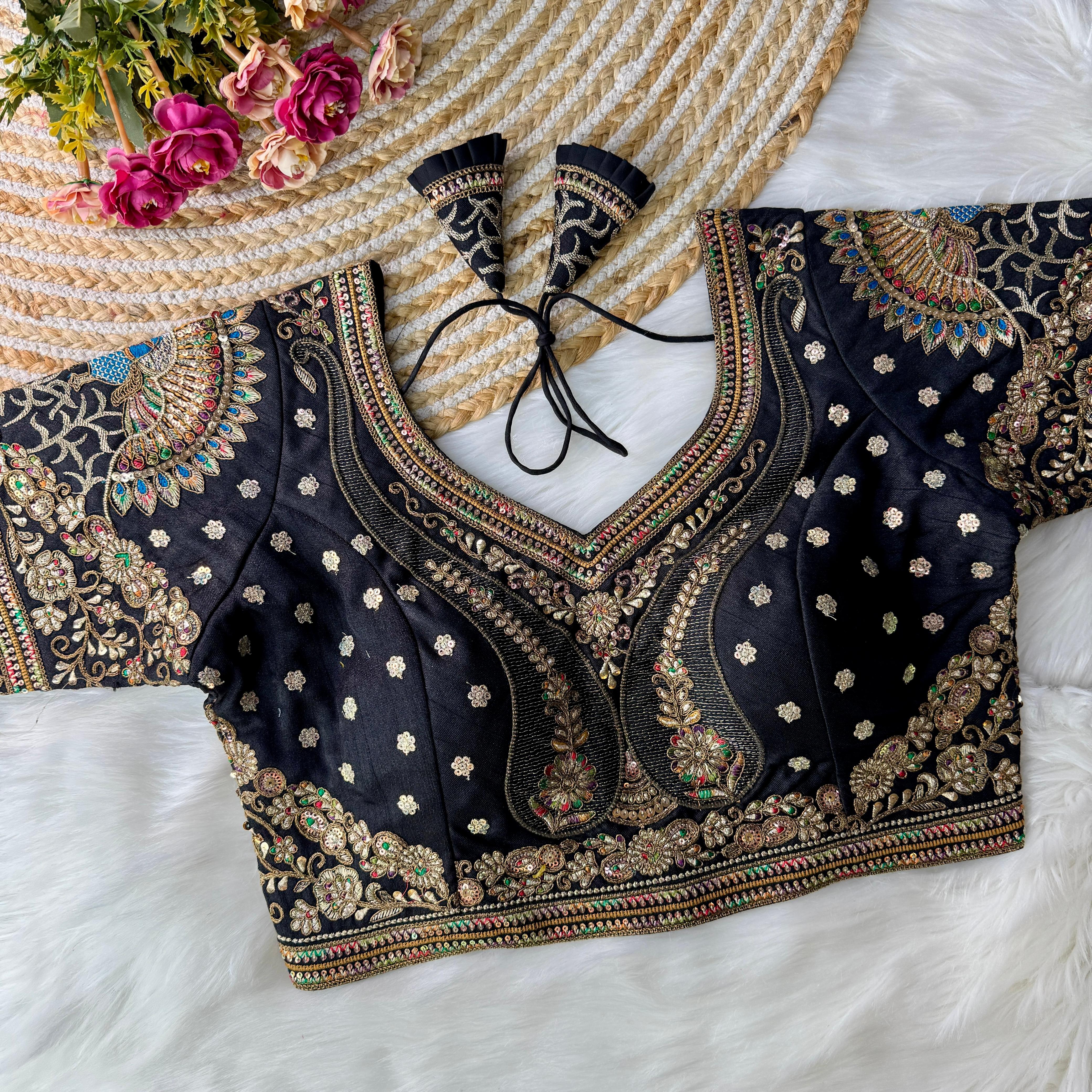 Beautiful Wedding Peacock Blouse