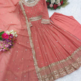 Gorgeous Faux Georgette Anarakali  Gown