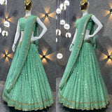 Embroidered Attractive Party Wear Silk Lehenga choli