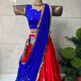 Treditional Kanchivaram Silk Lehenga