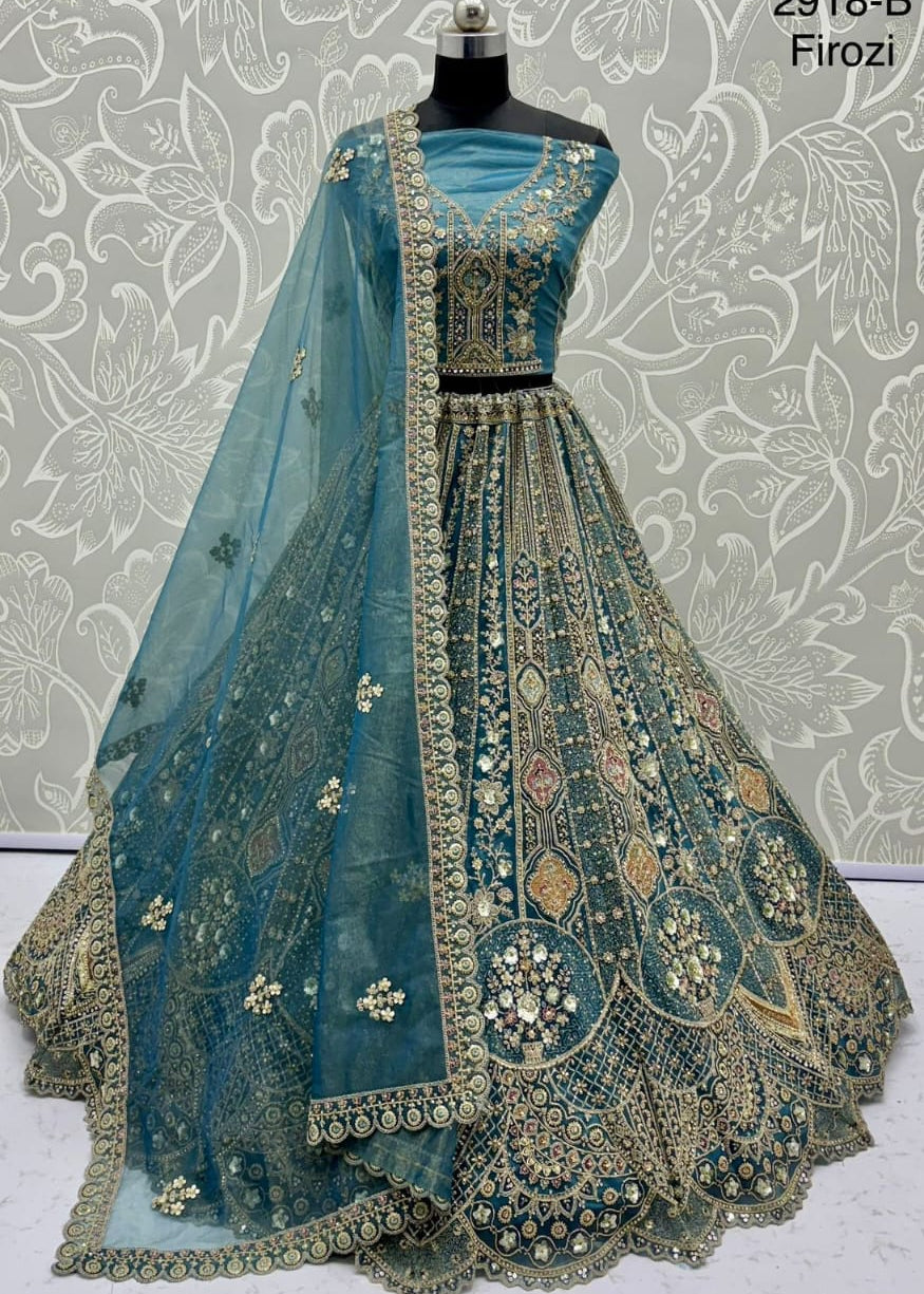 Luxurious Embroidered Wedding Lehenga
