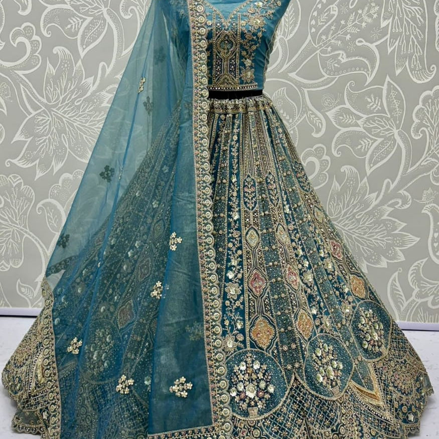 Luxurious Embroidered Wedding Lehenga