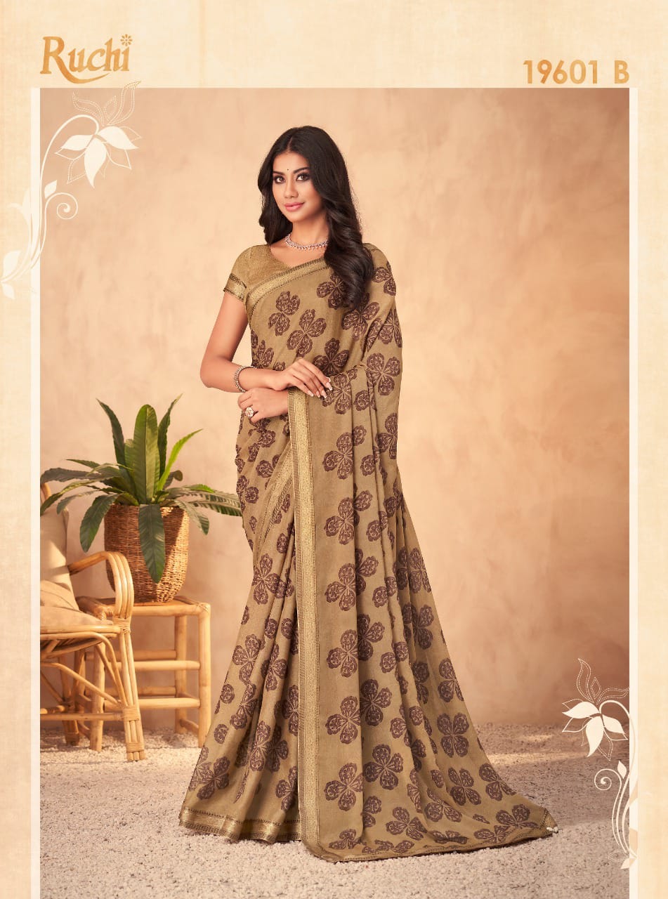 Georgette simple saree collection