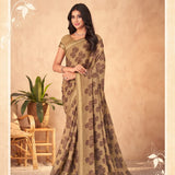 Georgette simple saree collection