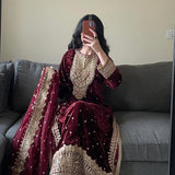 Pakistani Beautifull Velvet Suit