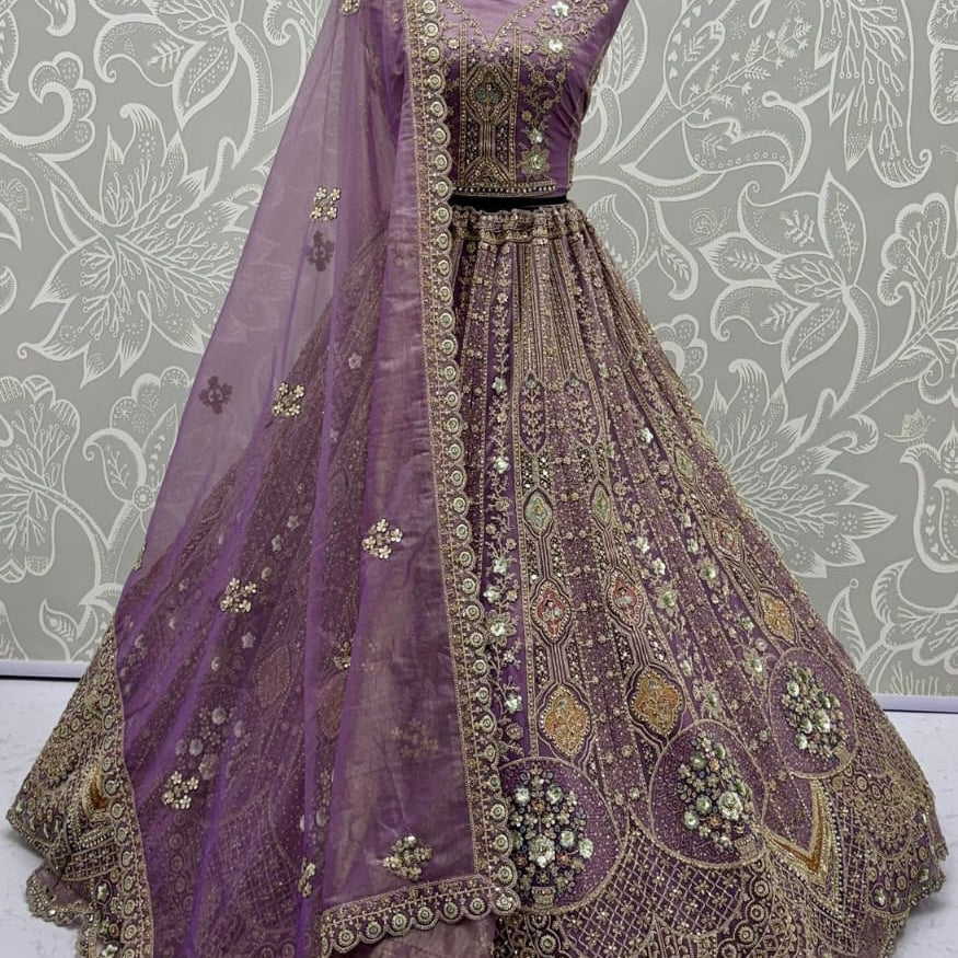 Luxurious Embroidered Wedding Lehenga