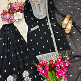Black Preet Embroidered Suit
