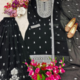 Black Preet Embroidered Suit