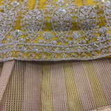 Yellow Premium Embroidered Lehenga