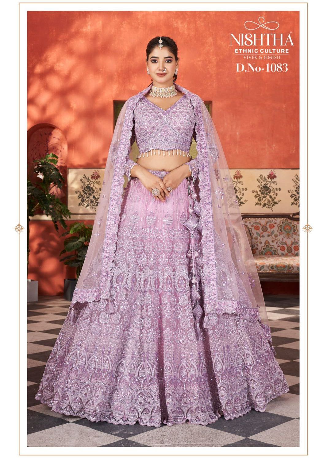 Elegance Bridal Embroidered Lehenga
