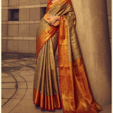 Premium Zari Border Silk Saree