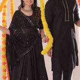 Black Designer Lehenga Choli