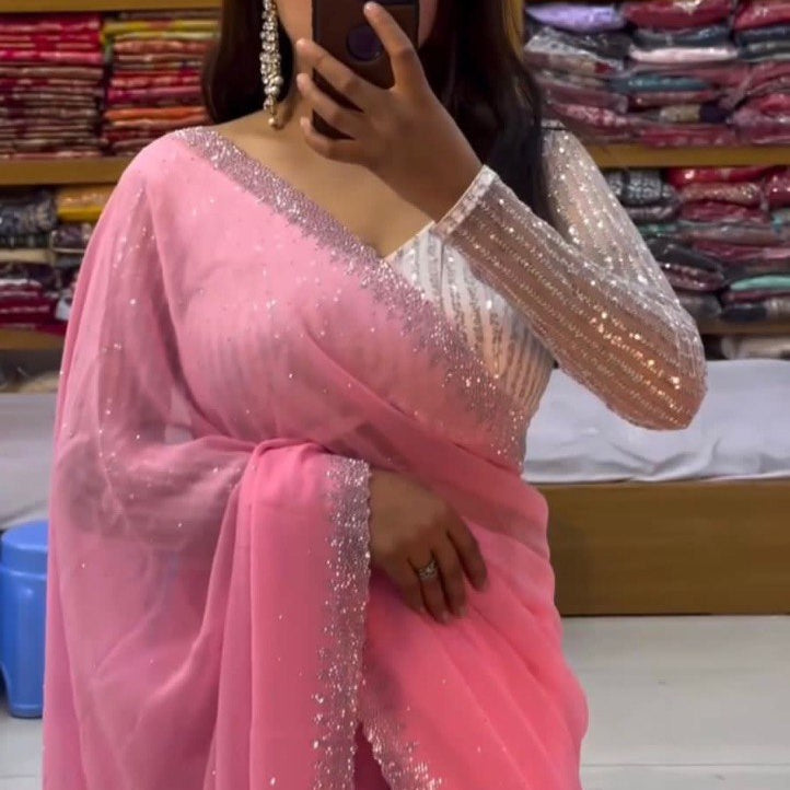 Super Hit Premium Dimond work Saree