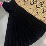 Heavy Viscos  Velvet  Gown