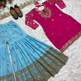 Heavy Georgette salwar sharara